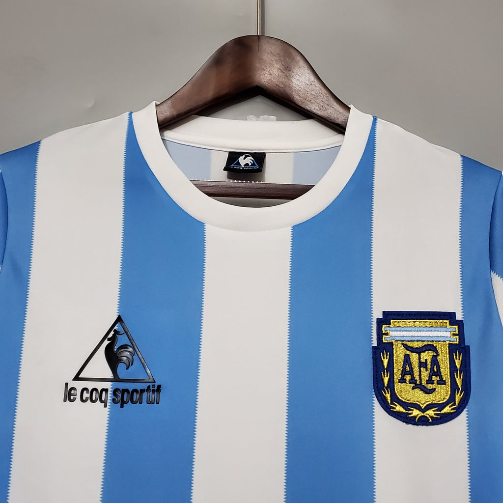 Camiseta Retro — Argentina 1986 — Local — Edición Clásica